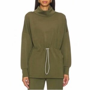 Varley Freya Green DoubleSoft Sweatshirt Small